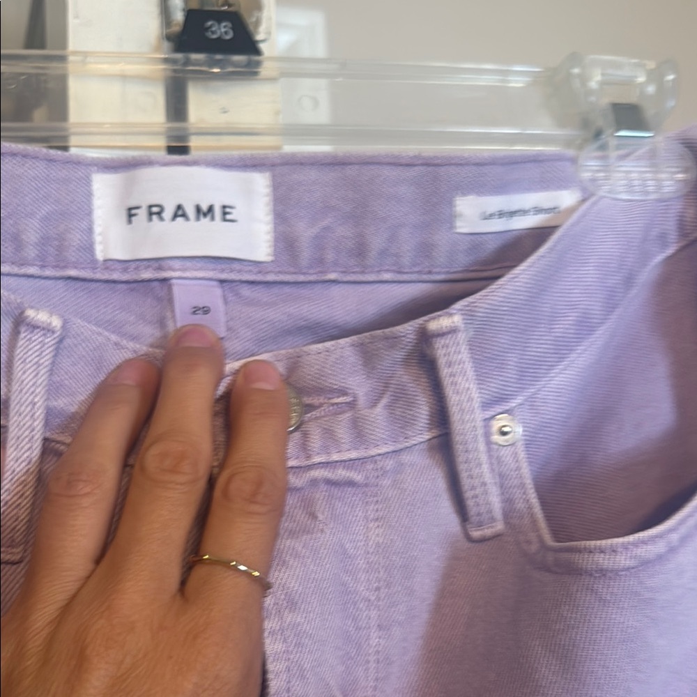 Frame Denim Purple Jean Shorts Cut-Off Style